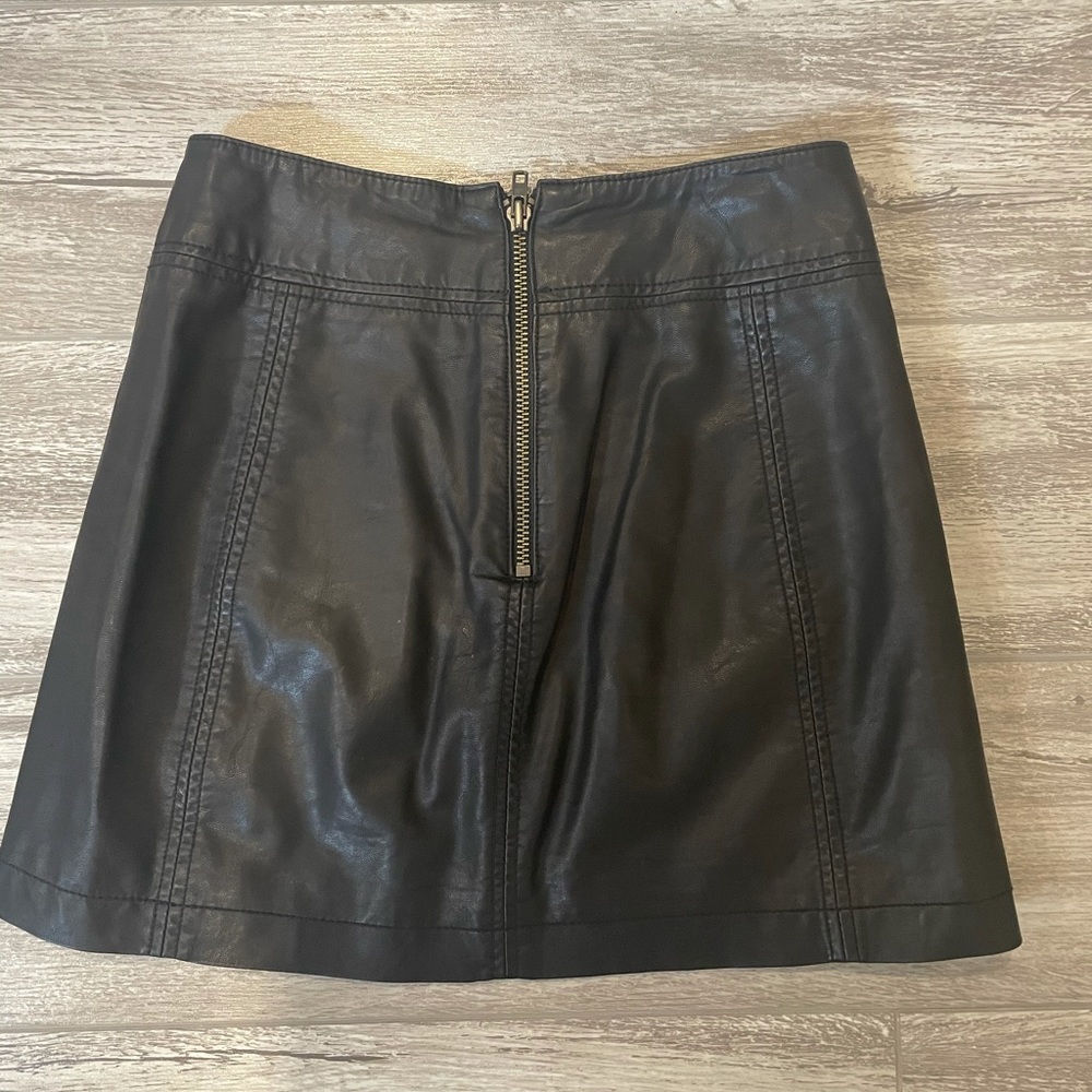 Free people black vegan skirt